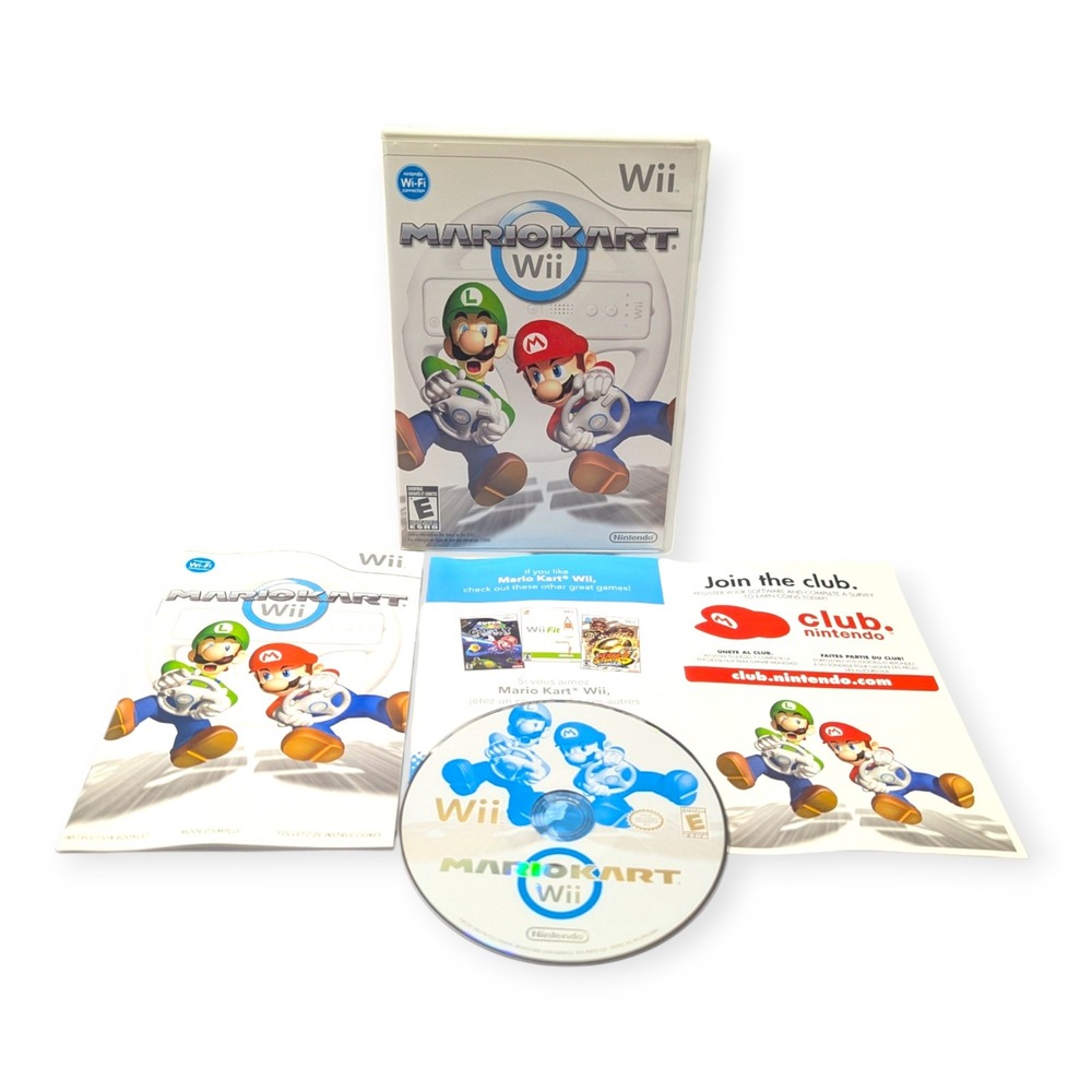 Mario Kart Wii Nintendo Game Complete with Manual and Case Racing Classic CIB‎